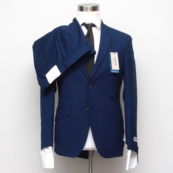 36S Kenneth Cole Reaction 2 pc Suit Blazer Jacket Mismatched Pants 31W E02115‎ - Picture 1 of 12